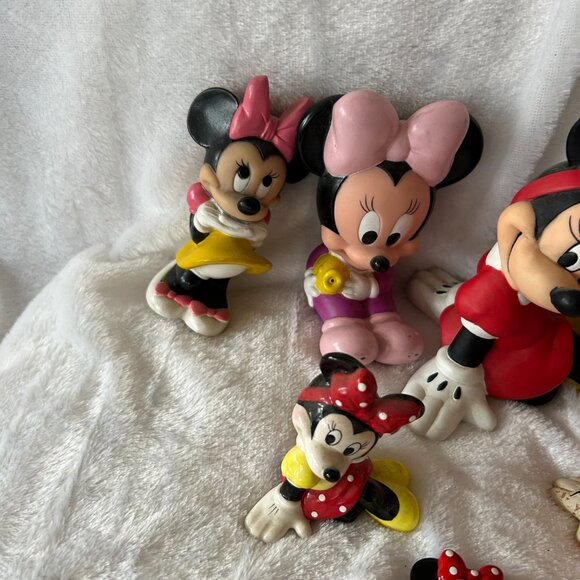 Disney Minnie Mouse Figurine Lot (8) Vintage Collectibles - Picture 3 of 4
